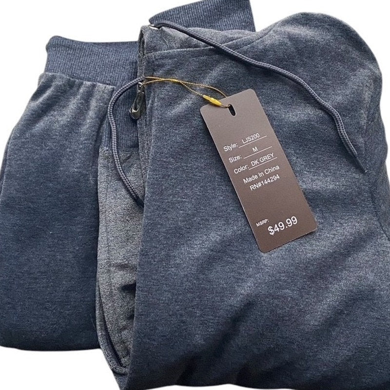 NWT ~ Gray Velour 2 Piece Casual Lounge Pockets Activewear Suit ~ Women's MEDIUM
