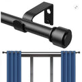 BRAND NEW ~ Matte Black Curtain Rod 32 3/4" - 44 3/4" & Brackets