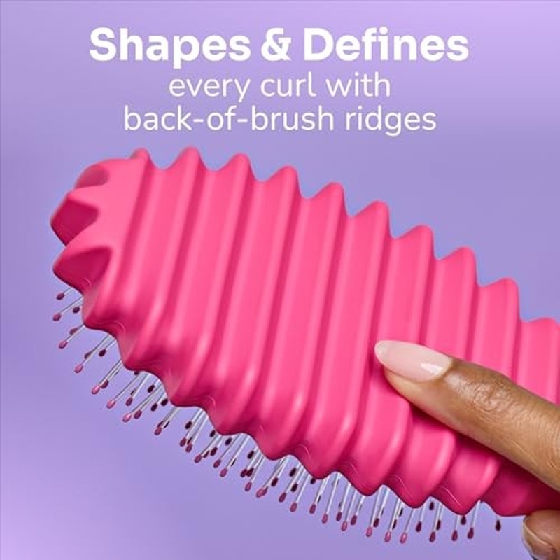 BRAND NEW ~ Pink Wet Brush Curl Shaper Detangler Detangle Curly Hair Frizz Free