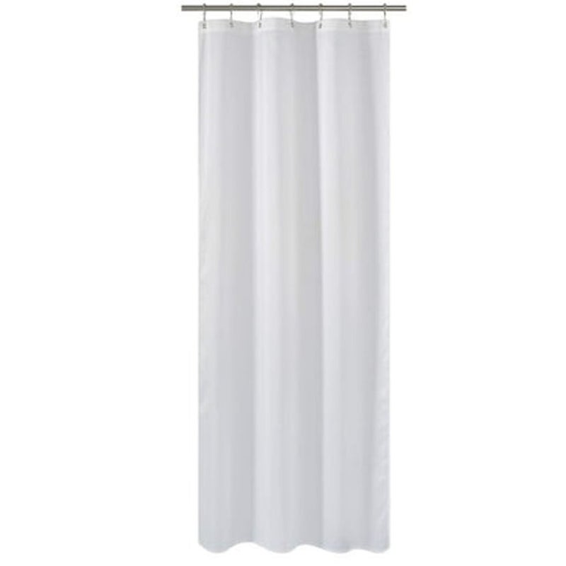 BRAND NEW ~ White Fabric Water-Repellent Stall Shower Curtain ~ 36" x 72"