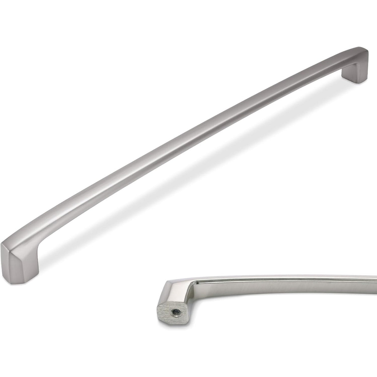 BRAND NEW ~ Set/10 ~ 12 3/5" Brushed Satin Nickel Cabinet Handles Drawer Pulls