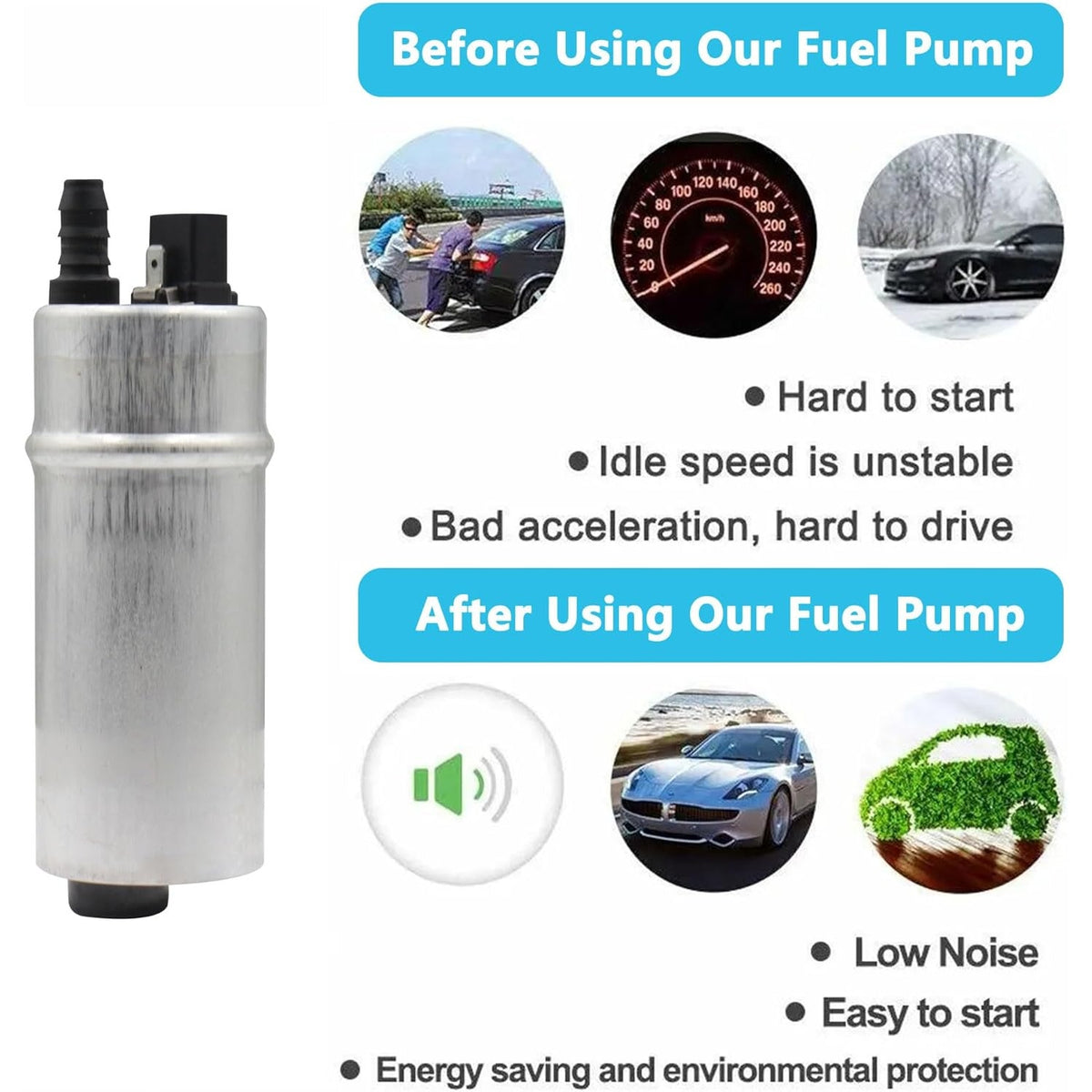 BRAND NEW ~ Electric Fuel Pump Audi A3 ~ VW Golf ~ Jetta ~ Passat ~ 1995 - 2014