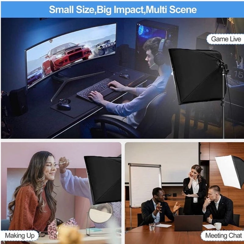 BRAND NEW ~ 16×16" Professional Softbox Lighting Kit Soft Box Studio LED Lights