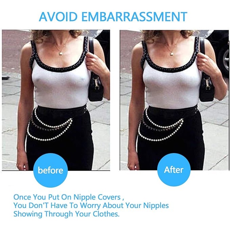 NWT ~ Invisible Adhesive Free Nipple Covers Reusable Ultra Thin Breast Pasties