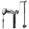 BRAND NEW ~ Foldable Black Adjustable All Terrain Walking Stick Cane