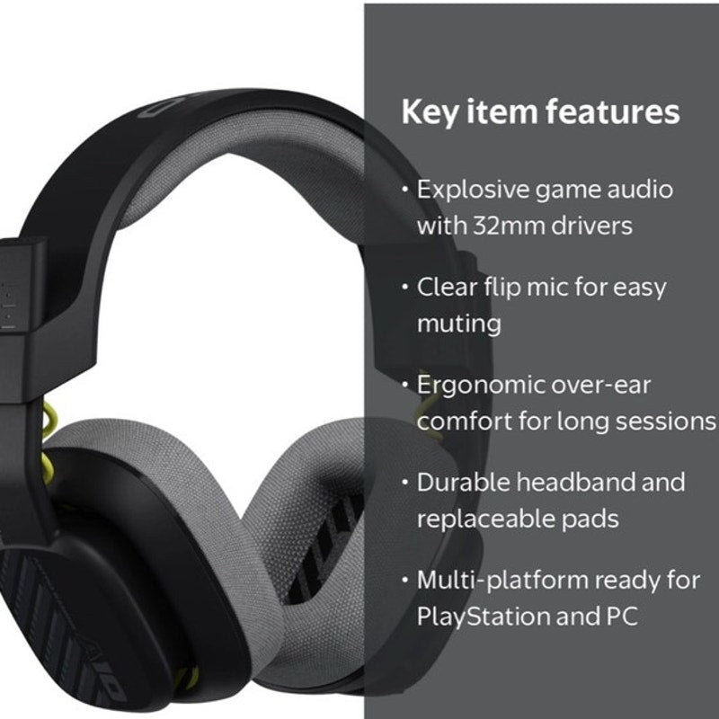 BRAND NEW ~ Logitech Astro A10 Gaming Headset Video Game Over The Ear Headphones