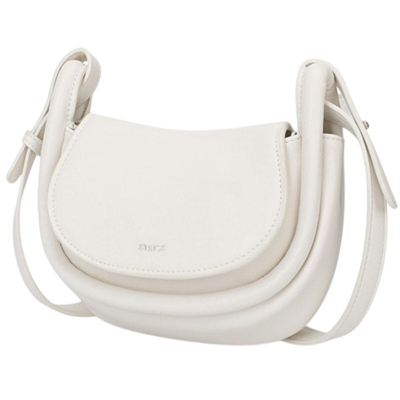 BRAND NEW ~ Staise Trendy Small Cream Vegan Leather Crossbody Shoulder Bag Purse