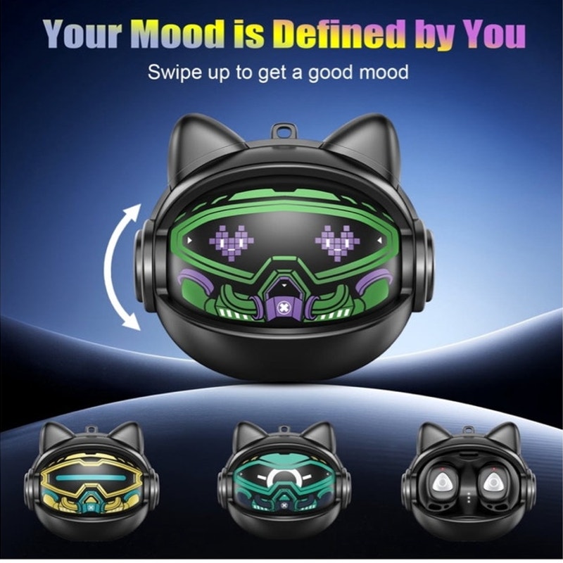 BRAND NEW ~ Black Wireless Earbuds Bluetooth 5.4 In-Ear Waterproof Earphones