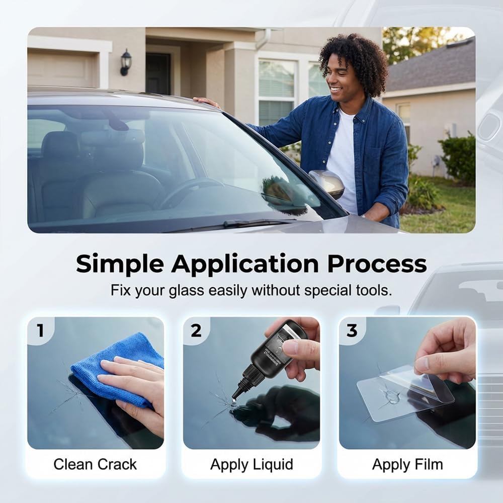 BRAND NEW ~ Car Automotive Quick Windshield Chips & Cracks Glass Repair Kit