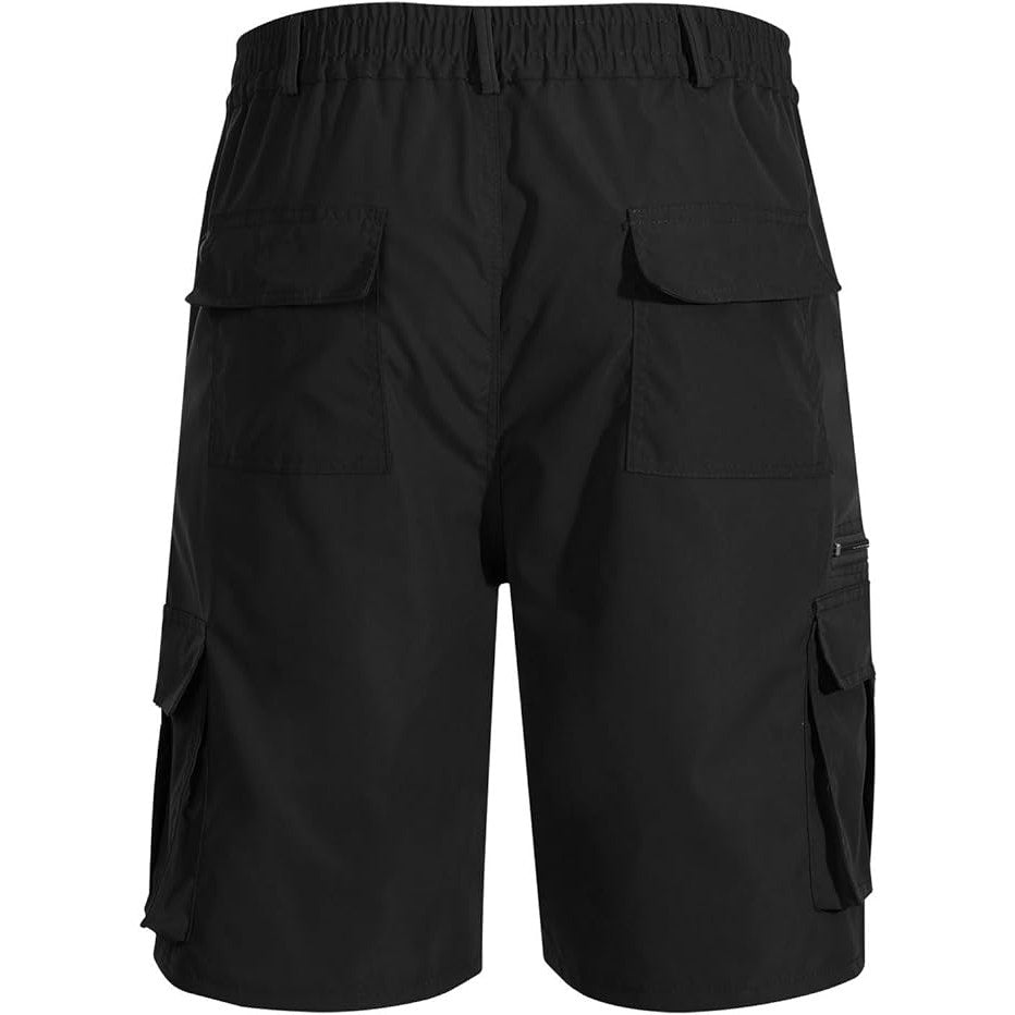 NWT ~ 2 Pairs Men's Olive Green & Black Lightweight Cargo Hiking Shorts ~ 3X