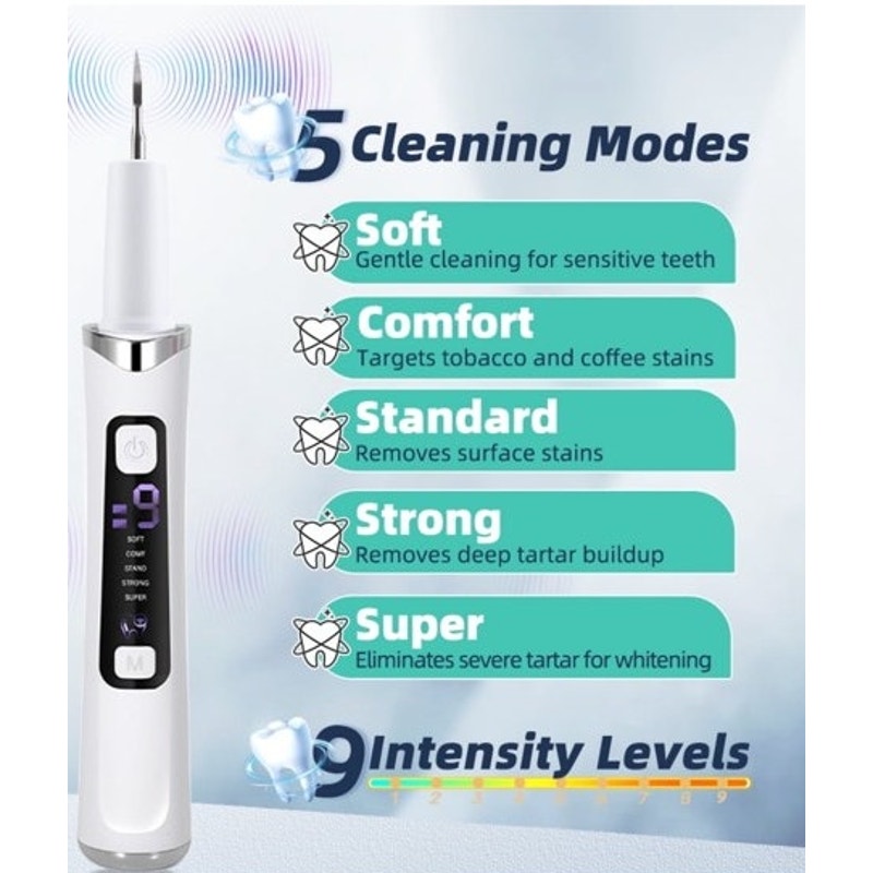 BRAND NEW ~ 5 Mode Plaque Remover for Teeth Tooth Brushing Kit Dental Tools