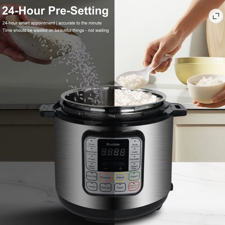 BRAND NEW ~ Stainless Steel 6.5 Quart Electric Rice ~ Slow ~ Pressure Cooker etc