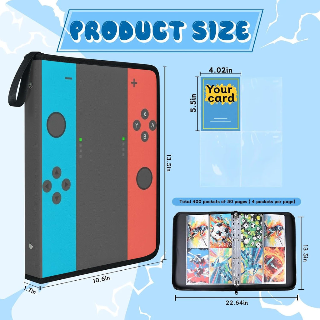 NWT ~ Nintendo Switch Controller 400 Pocket Pokemon Sports etc.. Card Album