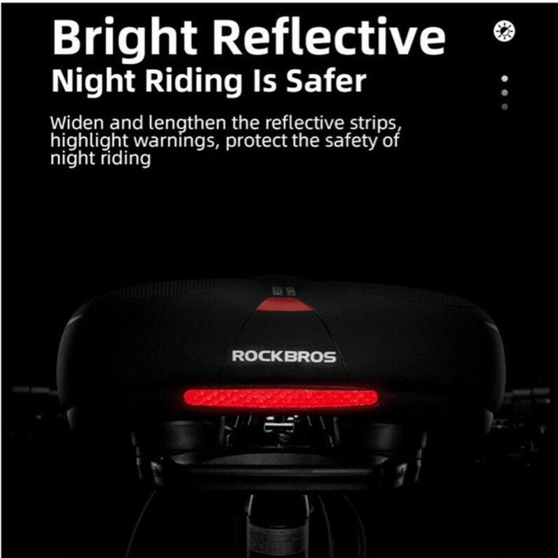BRAND NEW ~ Wide Waterproof Universal Fit Bicycle Saddle Memory Foam Bike Seat