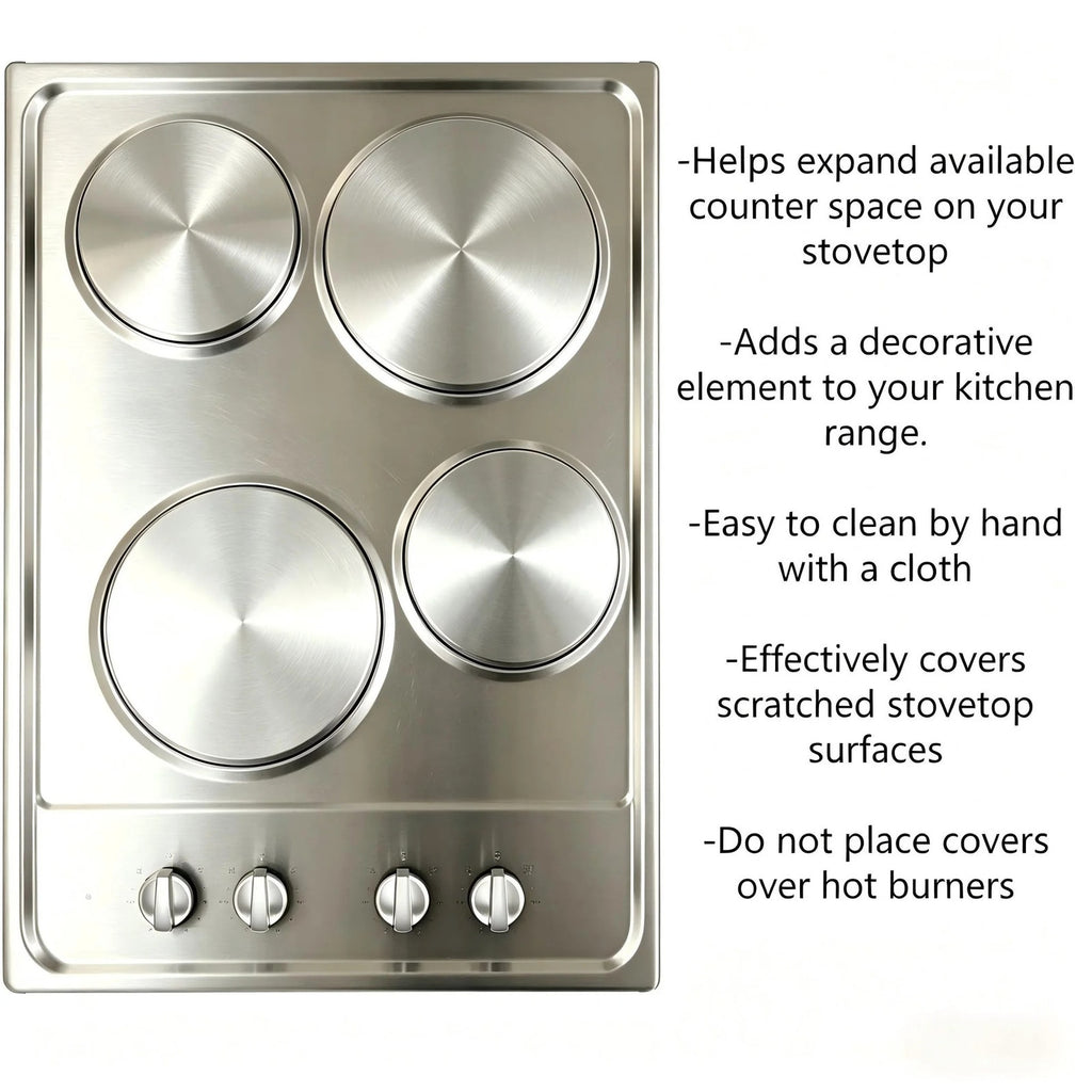 BRAND NEW ~ Set/4 Electric Stove Stovetop Burner Covers Expand Countertop Space