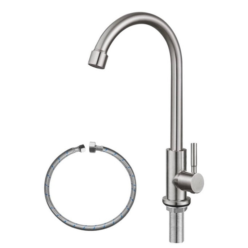 BRAND NEW ~ Cold Water Only Faucet SUS304 Stainless Steel Faucet Kitchen Sink
