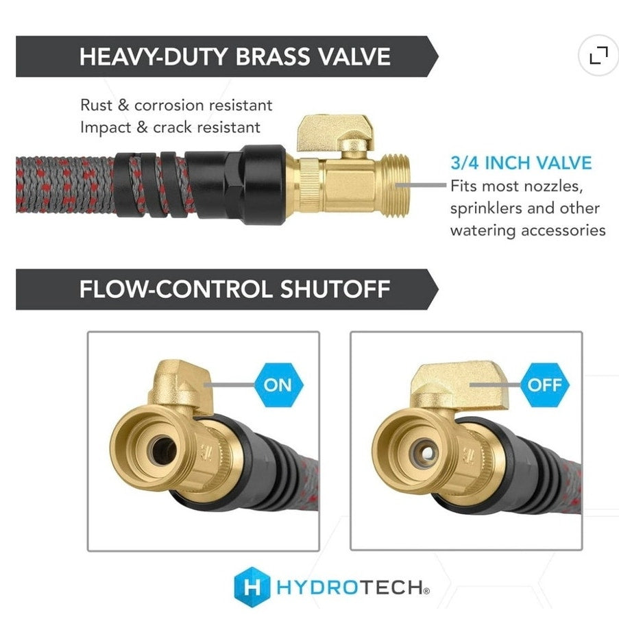 BRAND NEW ~ NWT ~ HydroTech 5/8" Diameter x 200 ft Expandable Burst Proof Hose