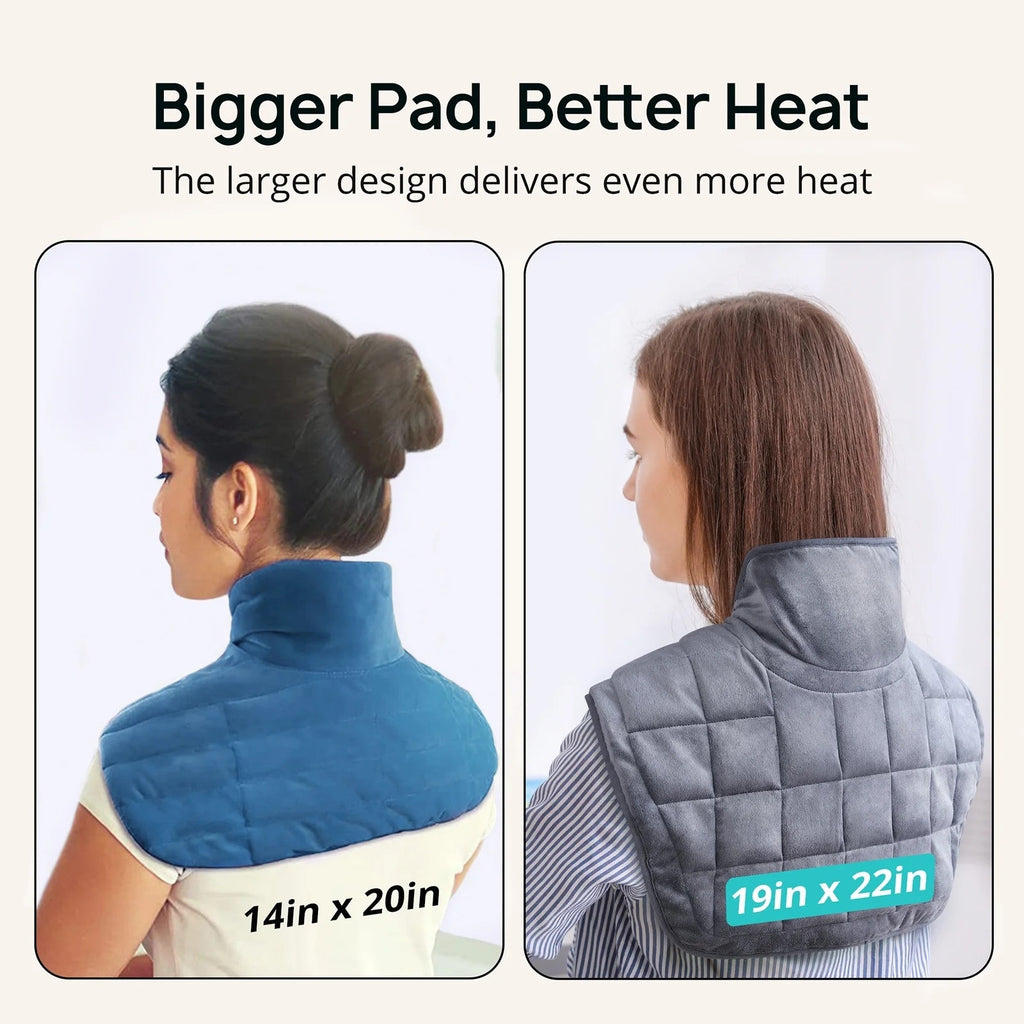 BRAND NEW ~ Weighted Electric Heating Pad Neck & Shoulders 4 Heat Levels 22 X 19