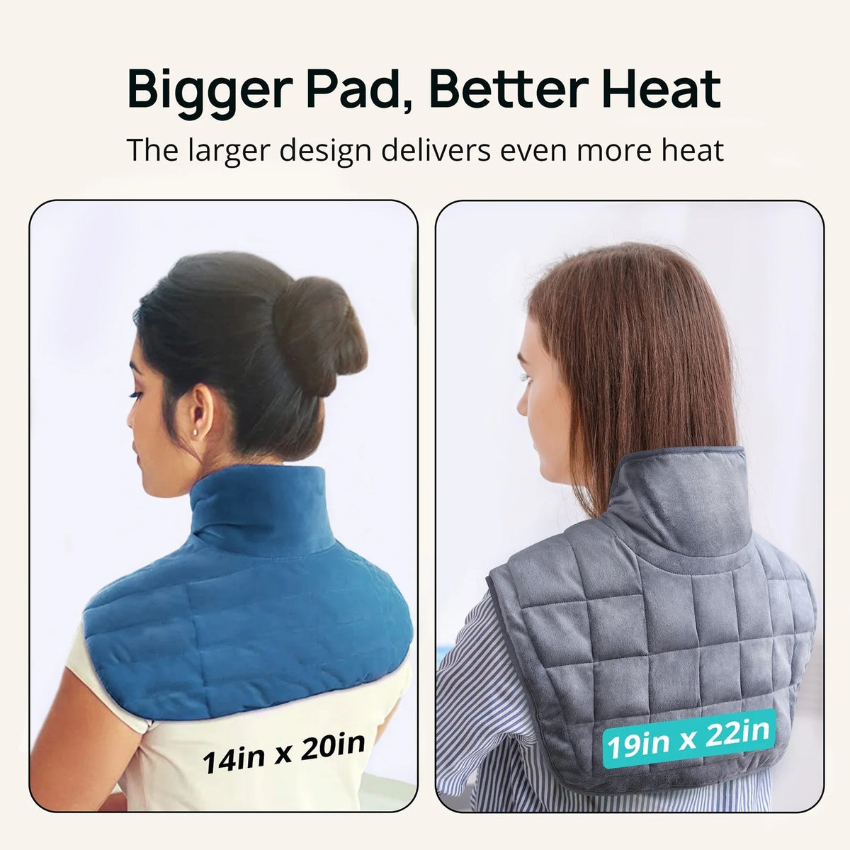 BRAND NEW ~ Weighted Electric Heating Pad Neck & Shoulders 4 Heat Levels 22 X 19
