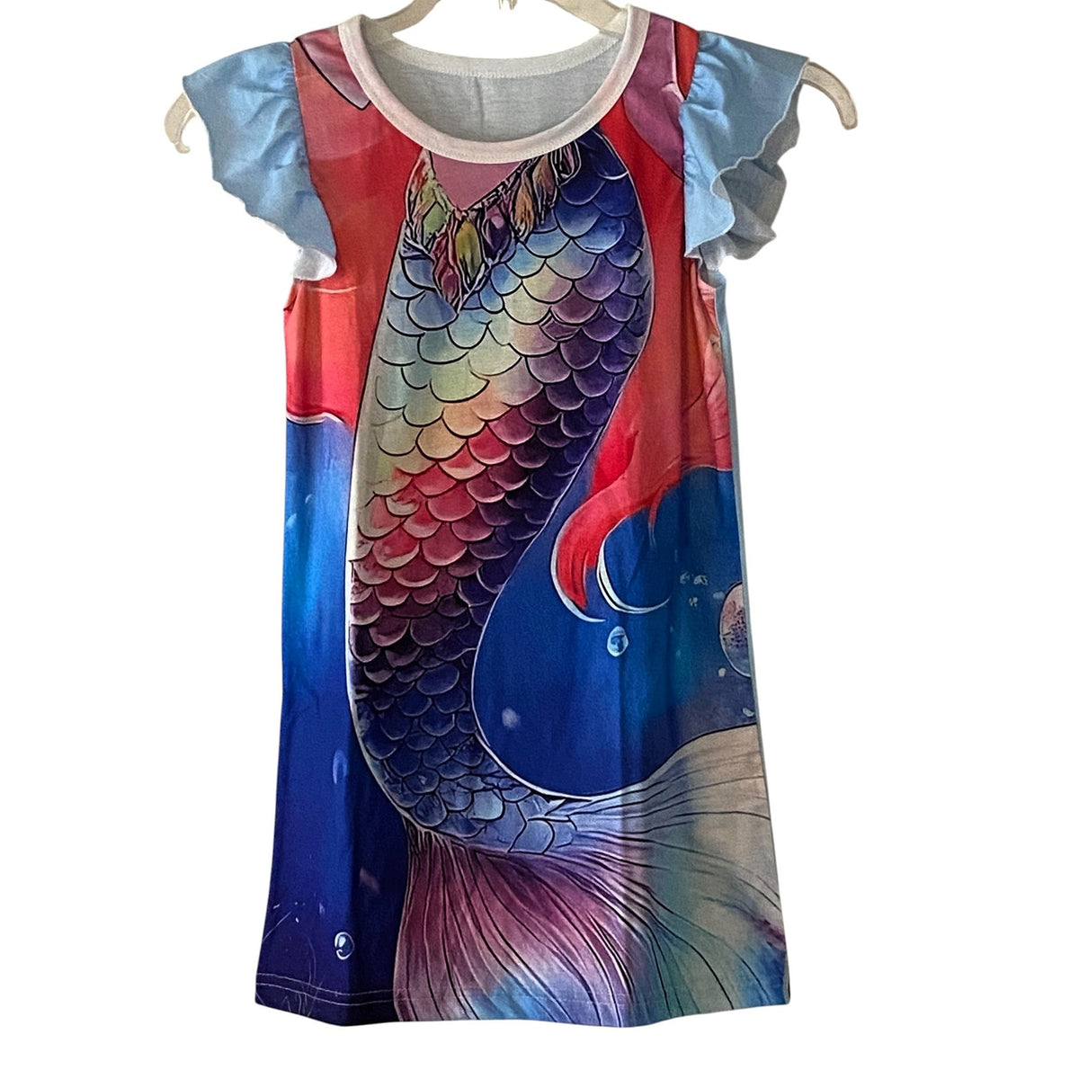 NWT ~ Set/3 Disney Nightgowns Elsa Winnie Pooh & Mermaid Nighties Girls 8-9 yrs