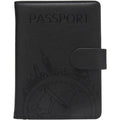 BRAND NEW ~ Black Passport Cover Wallet Card Holder Portable Travel Accessories
