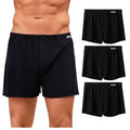 NWT ~ Men's 3pr Black Soft Cotton Knit Tagless Button Fly Boxers ~ MEDIUM