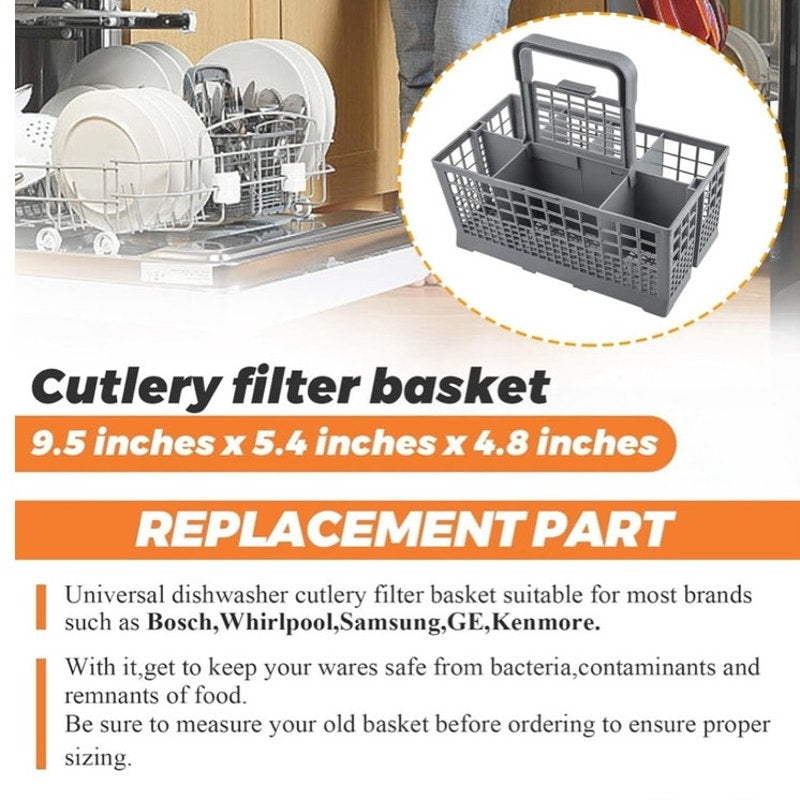 BRAND NEW ~ Universal Dishwasher Cutlery Silverware Filter Basket Replacement