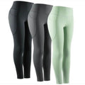 NWT ~ 3 Compression Workout High Waisted Tummy Control Pockets Yoga Leggings ~ S