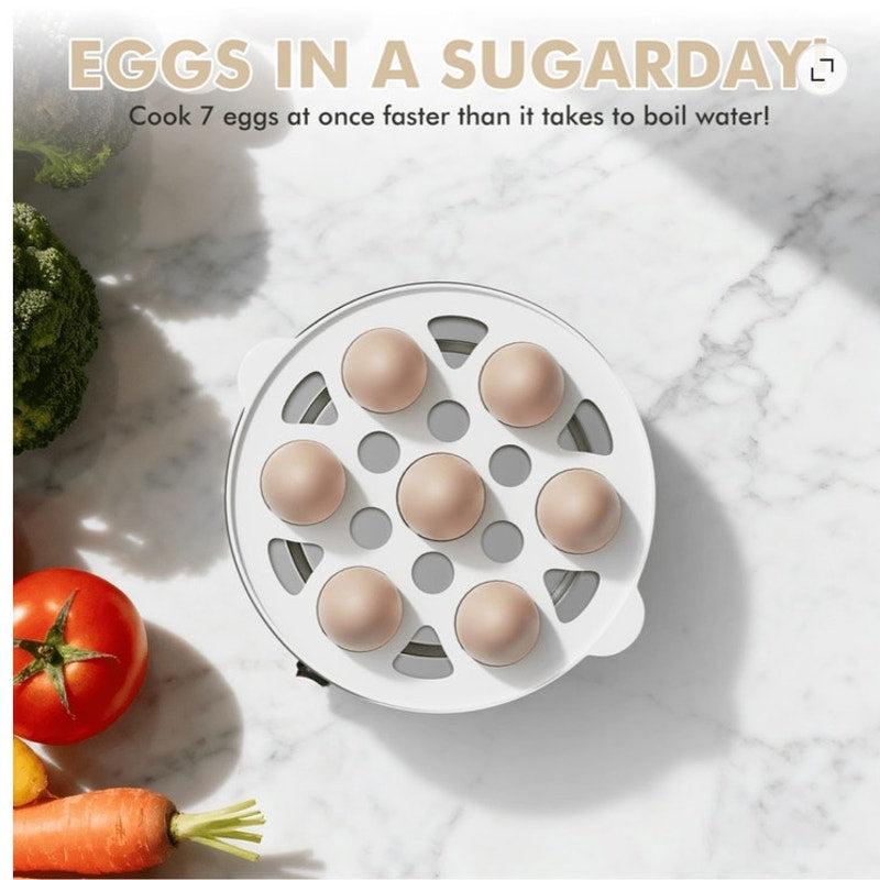 BRAND NEW ~ White 14 Egg Capacity Hard Boiled Rapid Electric Egg Cooker Auto Off