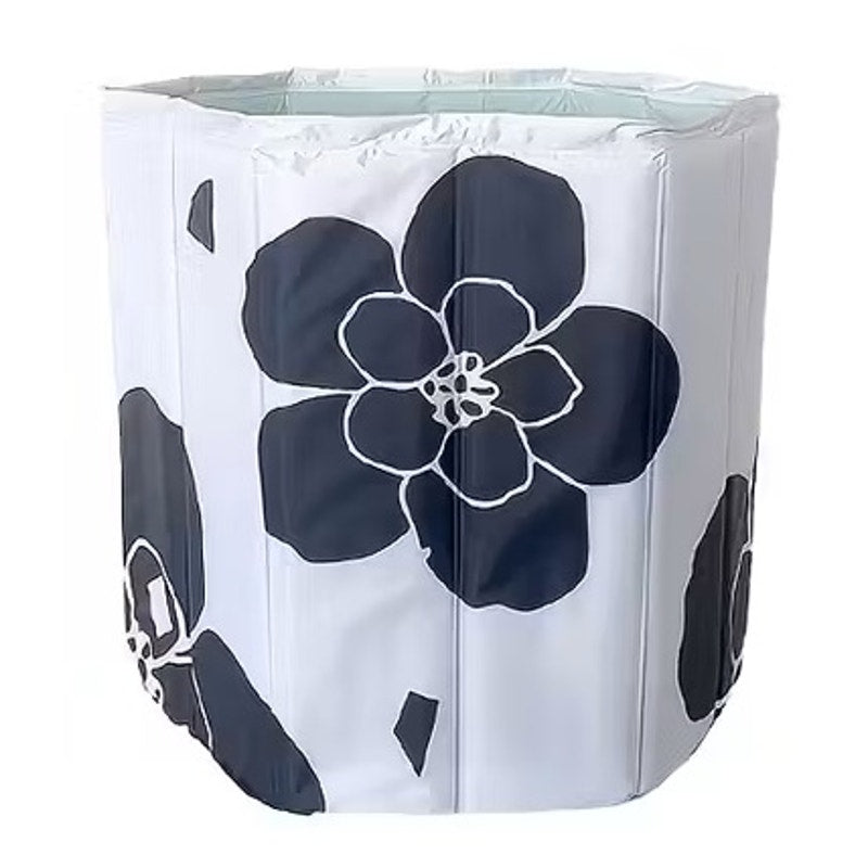 BRAND NEW ~ Blue & White Floral Portable Foldable Bathtub & Pillow ~ Camping