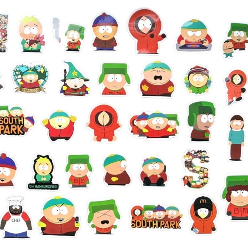 BRAND NEW ~ 240 Large Colorful South Park Stickers ~ Cartman Kyle Kenny Stan etc
