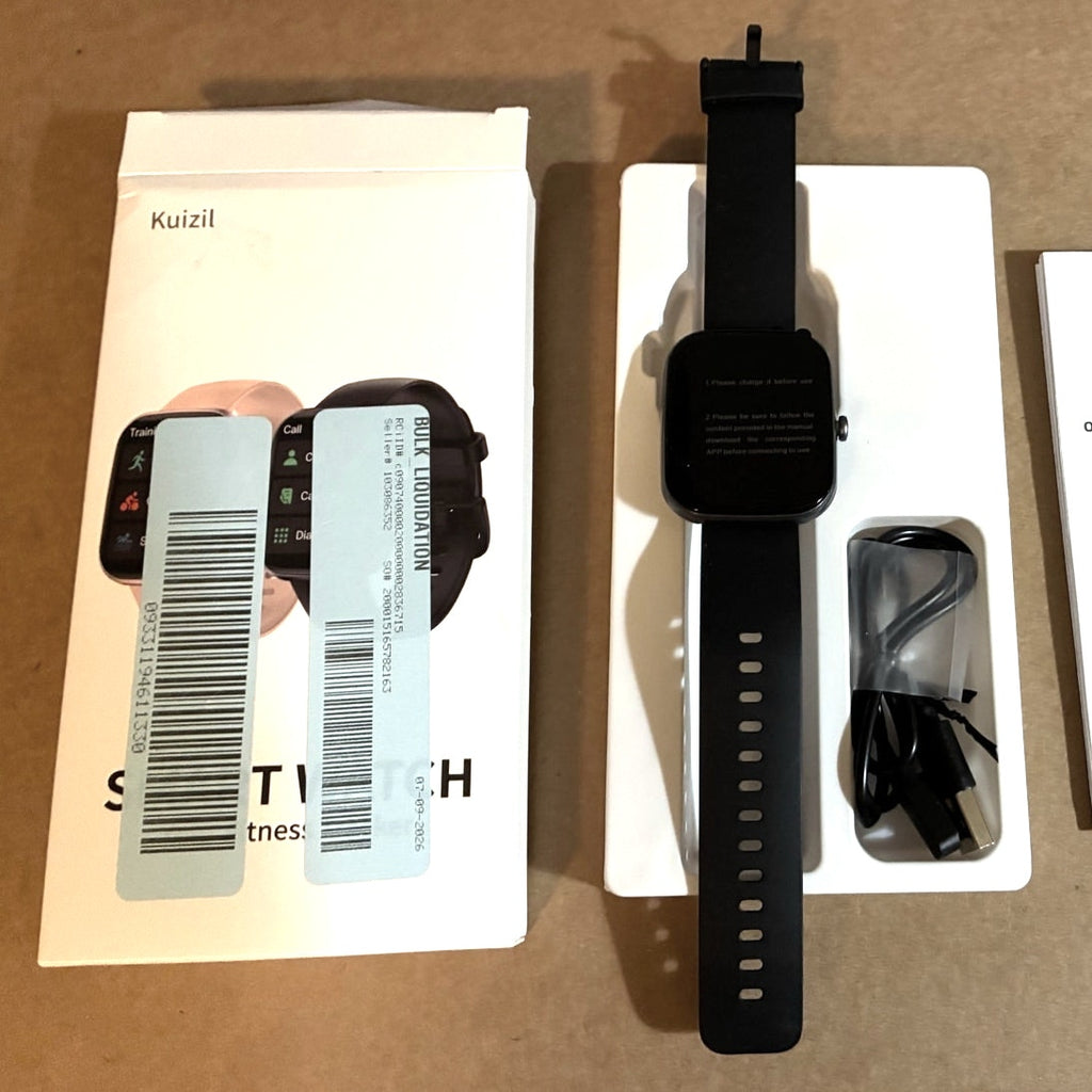 BRAND NEW ~ Black 1.91" HD Smart Watch Android iPhone Fitness Tracker Bluetooth