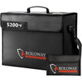 BRAND NEW ~ Large Black Heat Insulated Fireproof Document Bag & Money Pouch