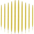 BRAND NEW Set/60 Long Metallic Gold Slim Retractable Lightweight Ballpoint Pens
