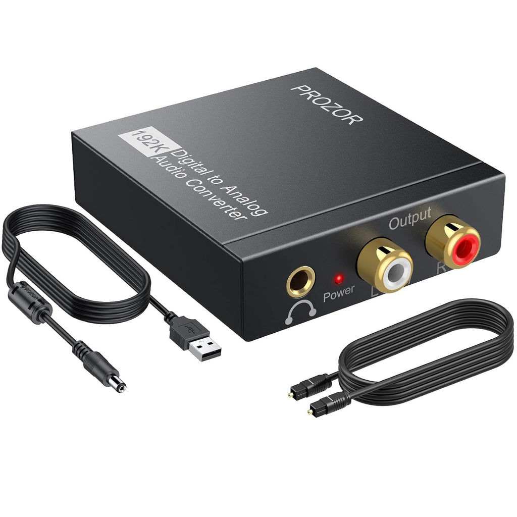 BRAND NEW 192KHz Digital to Analog Audio Converter Digital Optical Jack Adapter