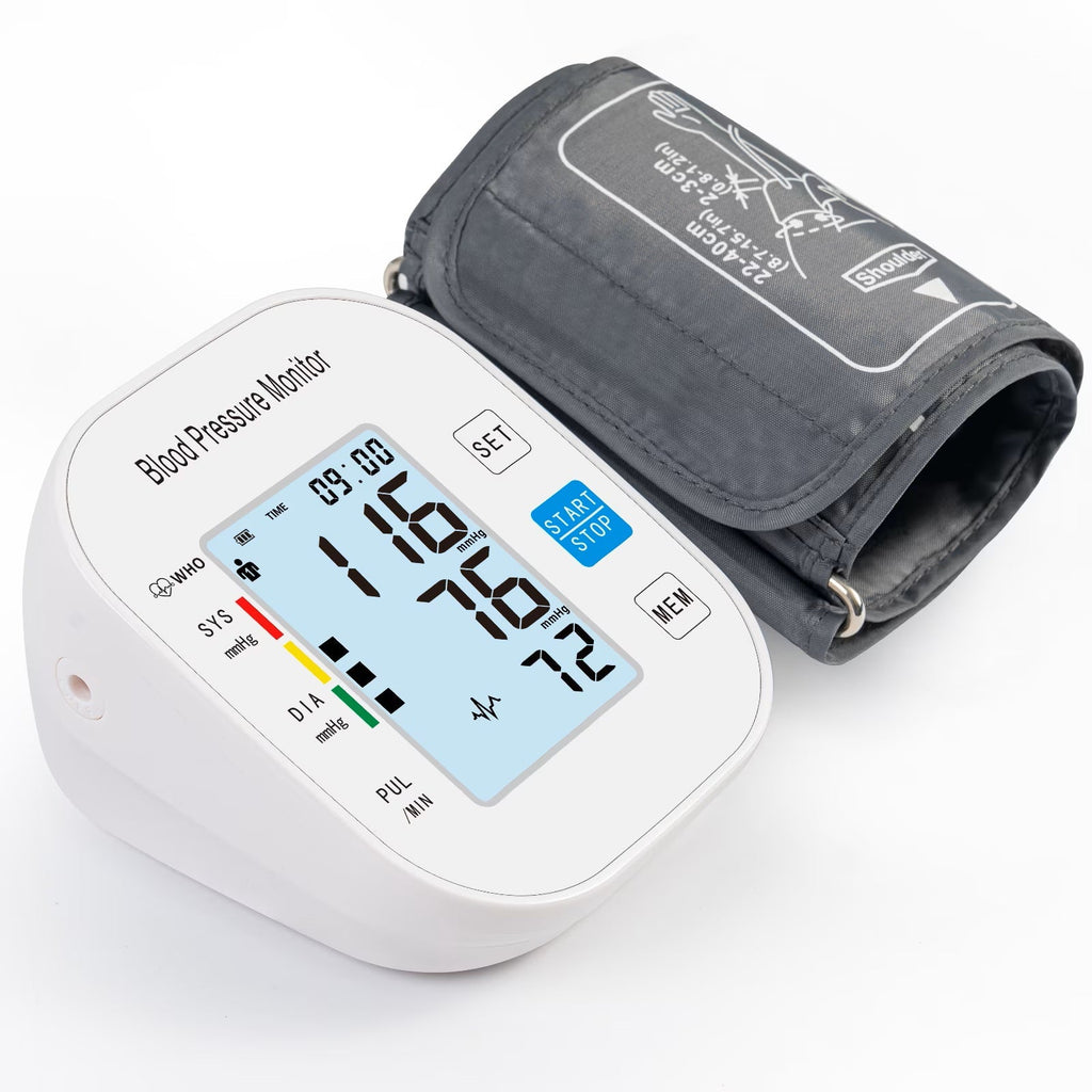 BRAND NEW ~ Upper Arm Blood Pressure Monitor & BP Cuff Backlight Display