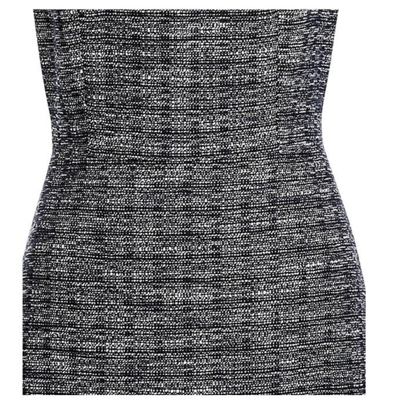 NWT ~ J.CREW Black Tweed Fringe Sheath Sleeveless Dress ~ Womens Size 4