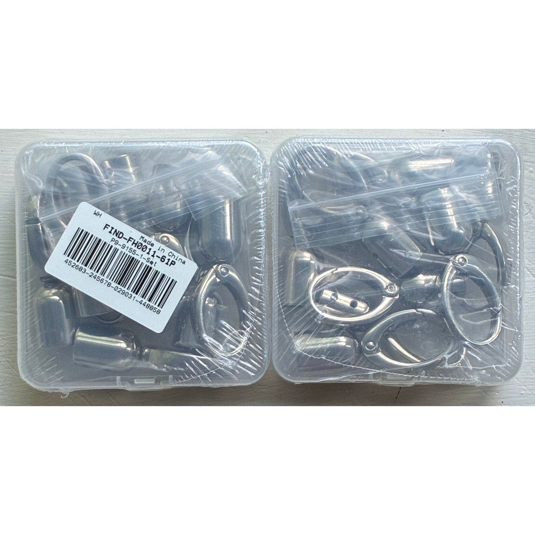 BRAND NEW SEALED ~ 16 Set Alloy Spring Gate Clasps Swivel Snap Hook Iron Screws