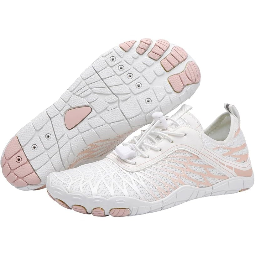 NWT ~ White Non-Slip Breathable Flexible Lightweight Unisex Barefoot Shoes ~ 12
