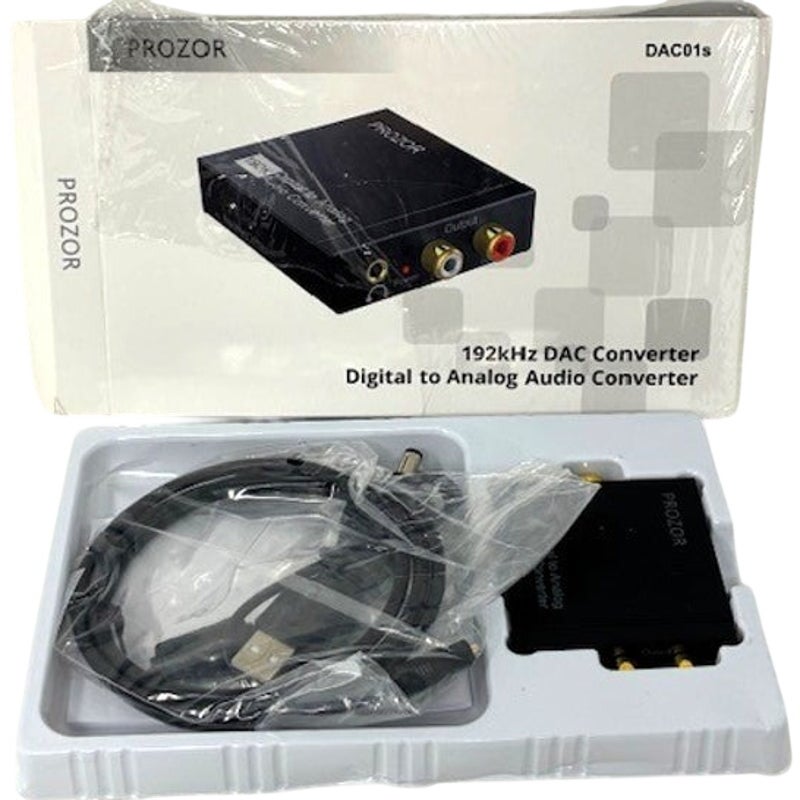 BRAND NEW 192KHz Digital to Analog Audio Converter Digital Optical Jack Adapter
