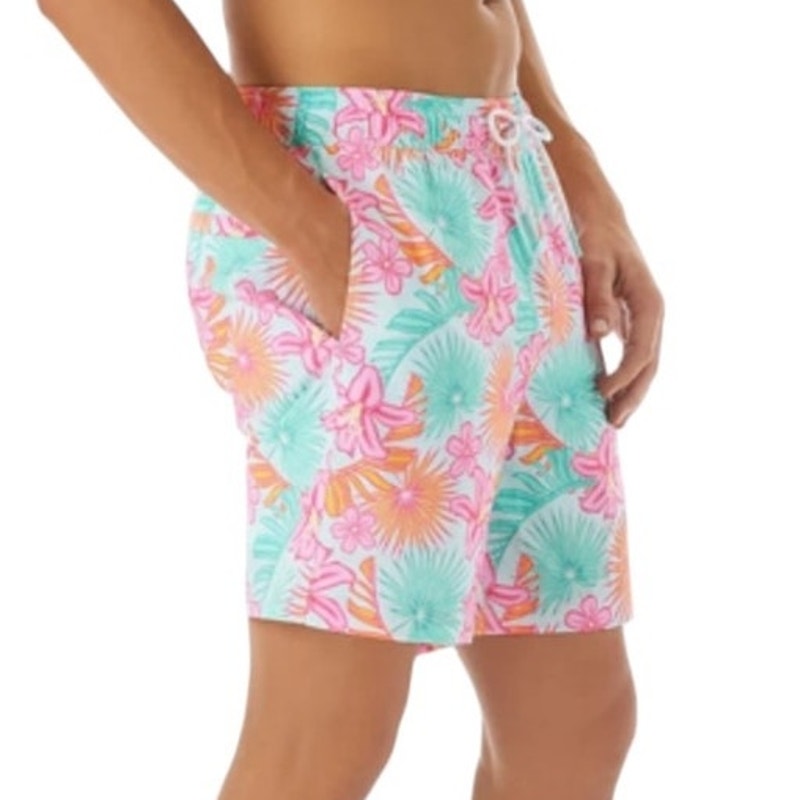 NWT - MEMBERS MARK Bright Tropical Swim Trunks Swimsuit ~ Men's Size XL