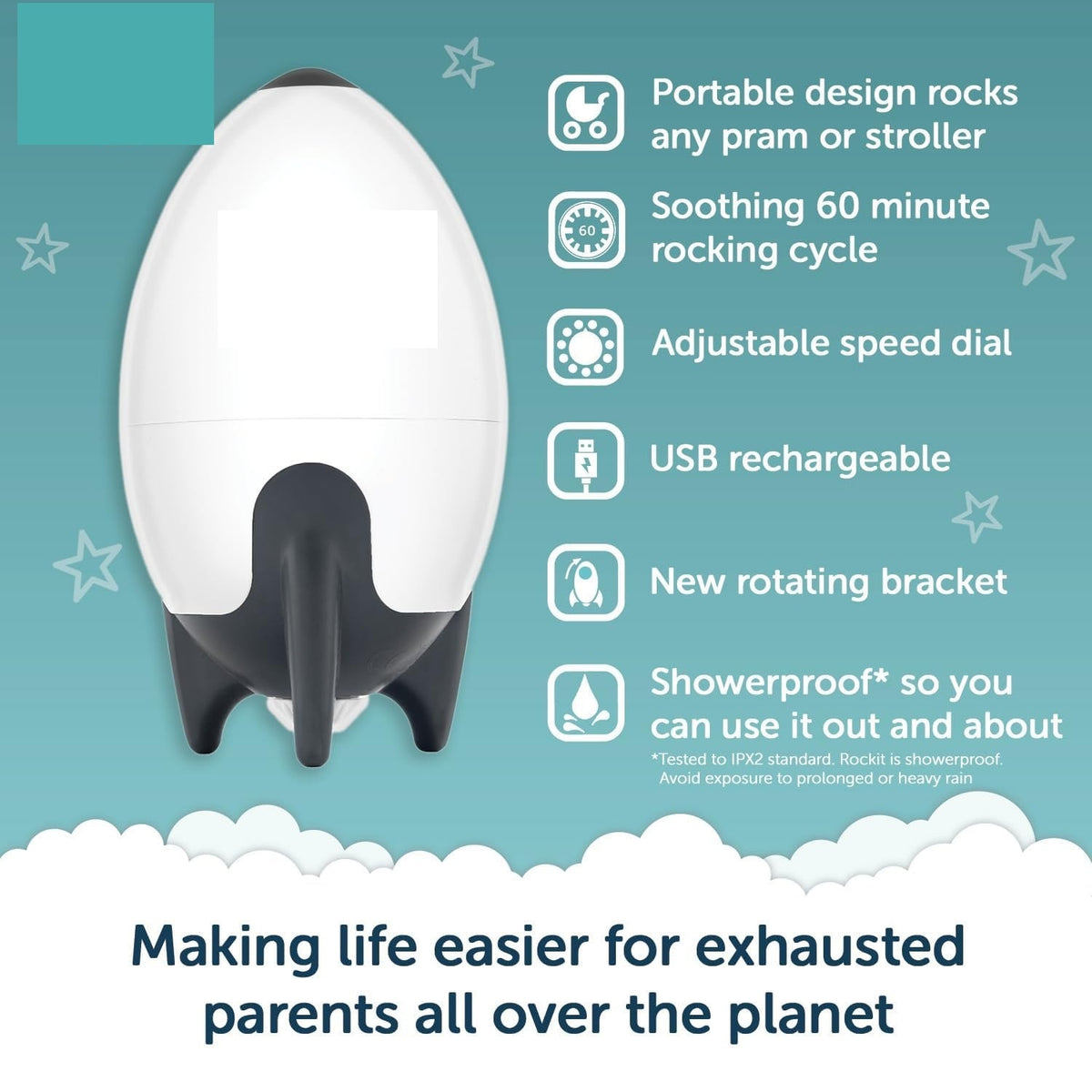 BRAND NEW ~ Rechargeable Rocker Baby Stroller Buggy Adjustable Rocking Device
