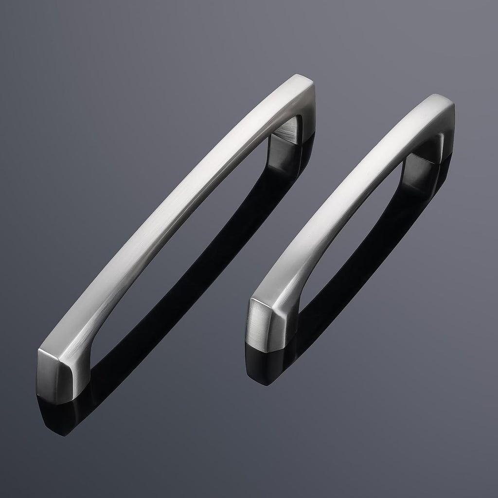 BRAND NEW ~ Set/9 Brushed Nickel Kitchen Cabinet Hardware Drawer Pulls ~ 7 1/2"
