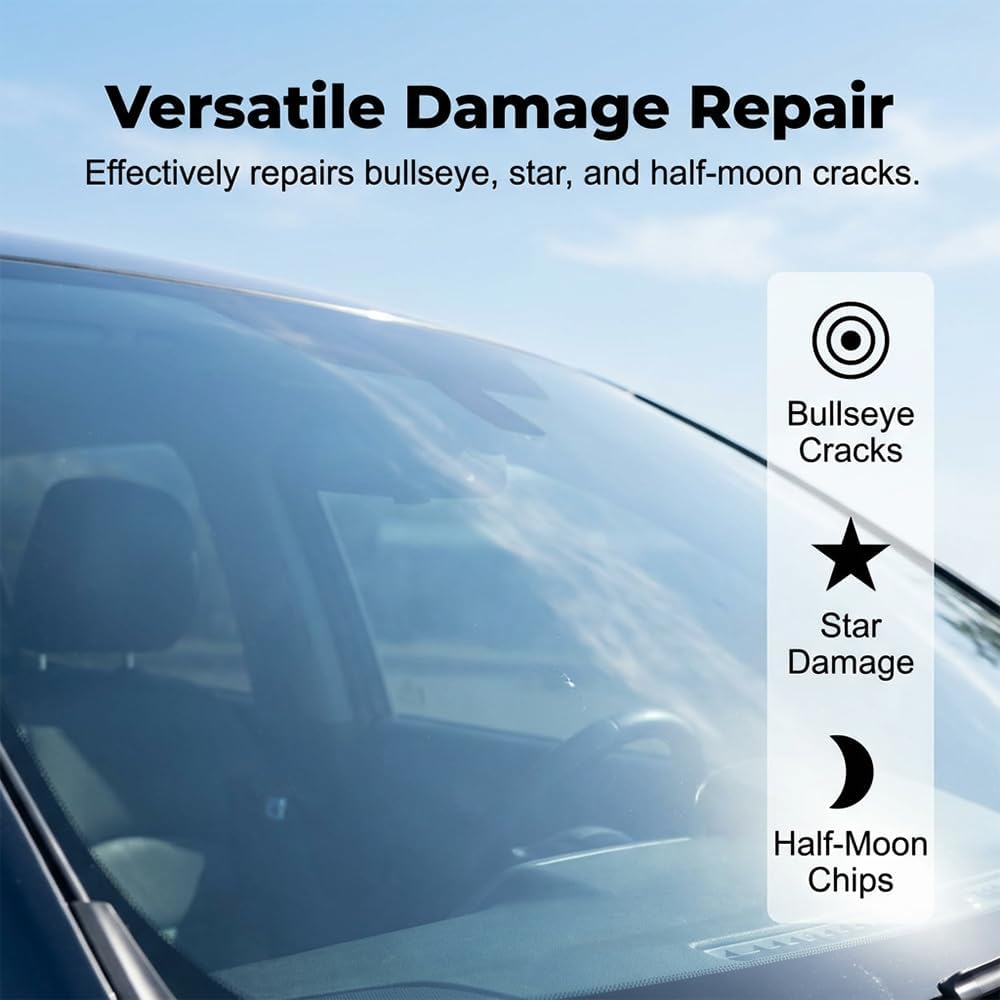 BRAND NEW ~ Car Automotive Quick Windshield Chips & Cracks Glass Repair Kit
