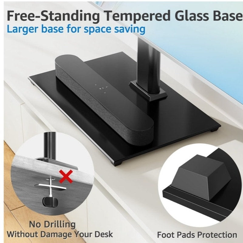 BRAND NEW ~ Universal Tabletop TV Stand 24-60" Flat Screens Desktop TV Base