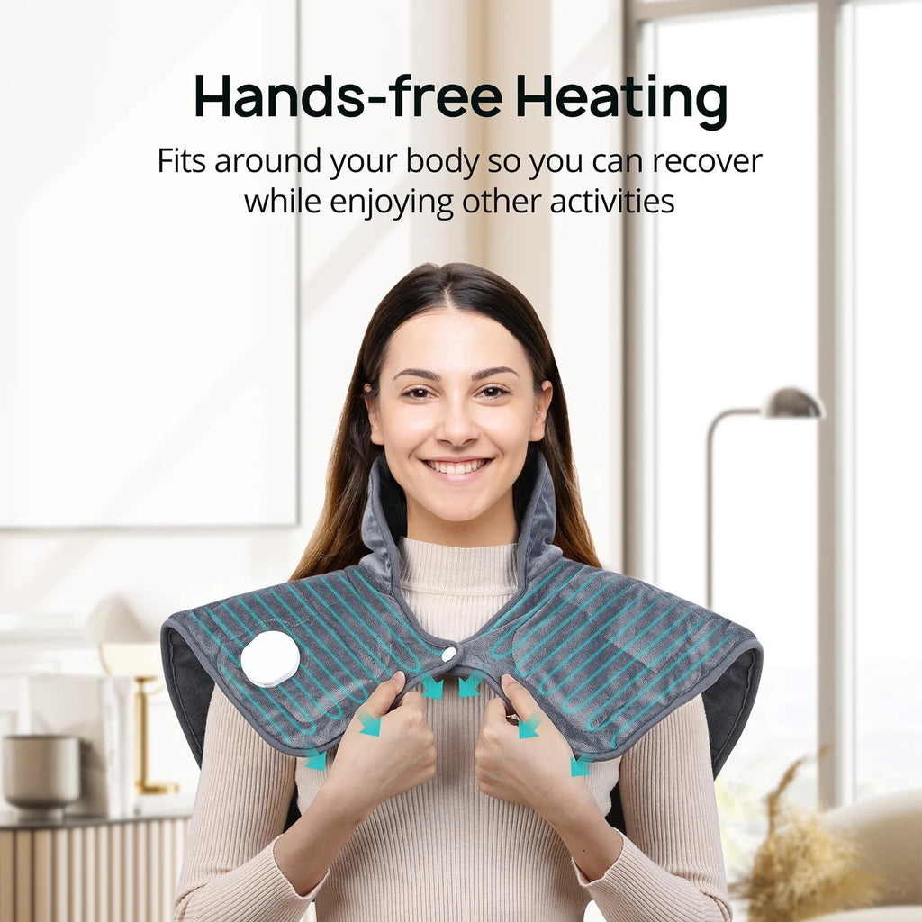 BRAND NEW ~ Weighted Electric Heating Pad Neck & Shoulders 4 Heat Levels 22 X 19