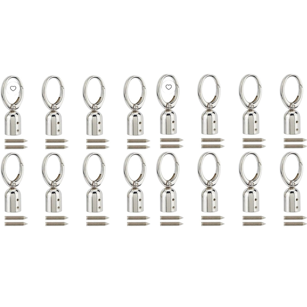 BRAND NEW SEALED ~ 16 Set Alloy Spring Gate Clasps Swivel Snap Hook Iron Screws