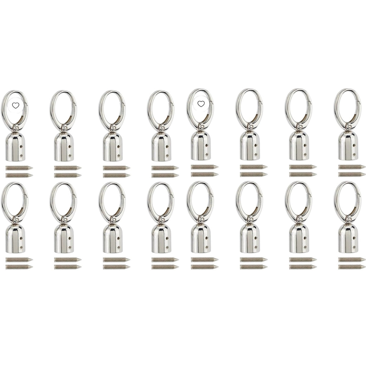 BRAND NEW SEALED ~ 16 Set Alloy Spring Gate Clasps Swivel Snap Hook Iron Screws