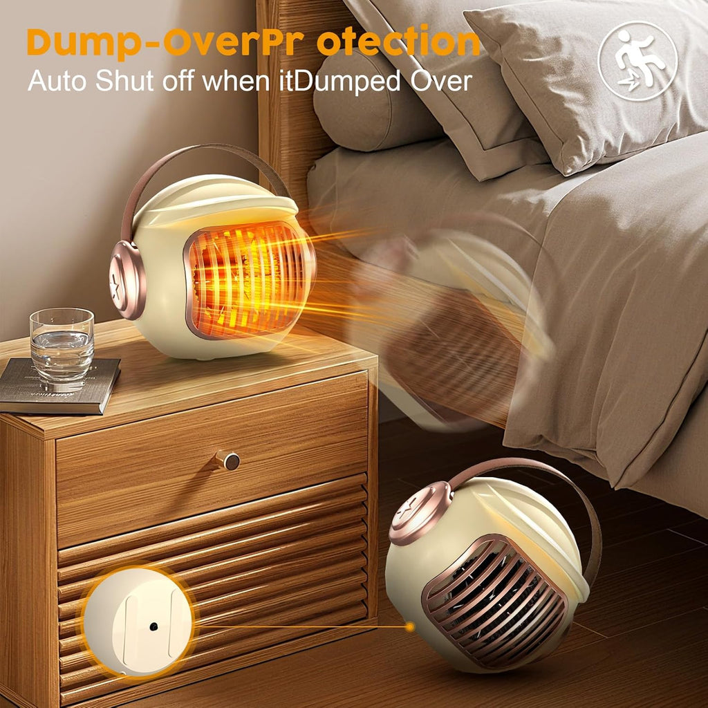 BRAND NEW ~ Small Quiet Indoor Space Heater ~ Tip Over & Overheat Protection