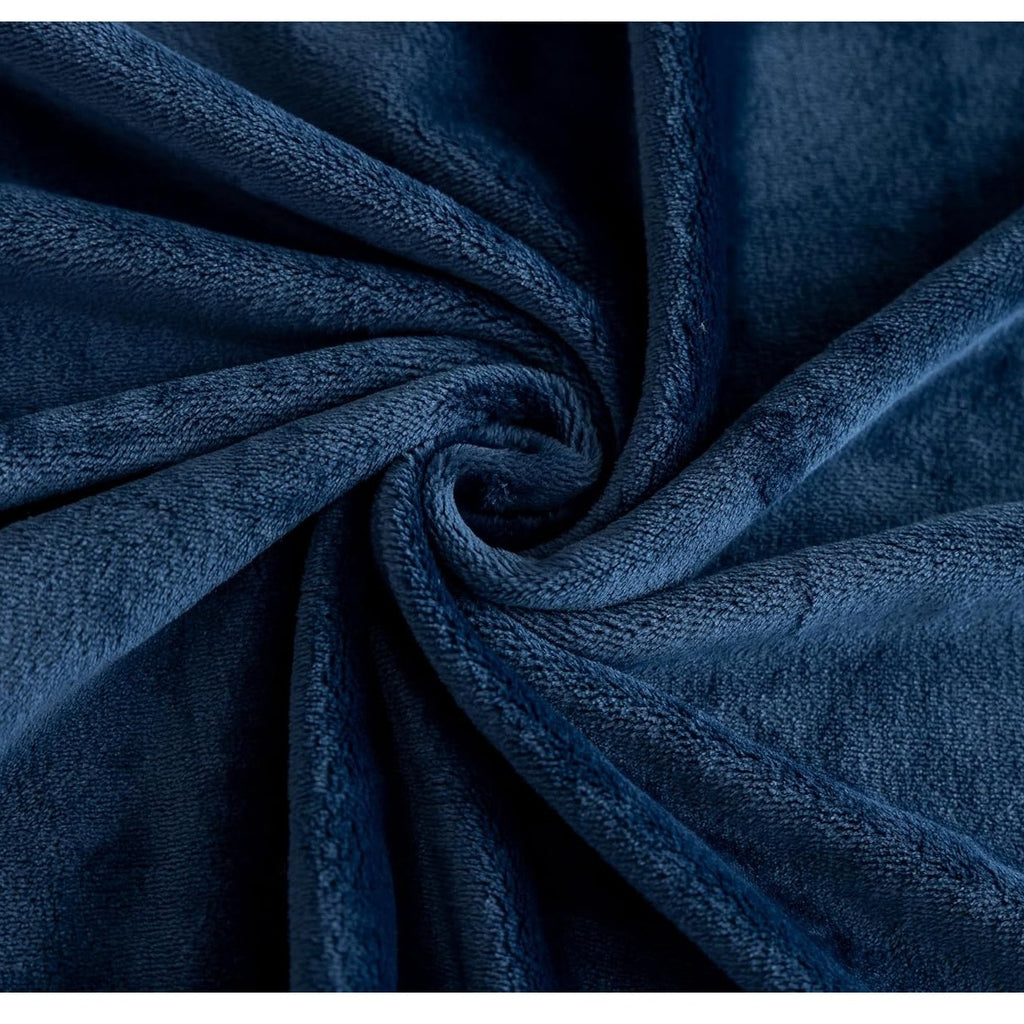 BRAND NEW ~ Soft Queen Size Navy Blue Cozy Blanket ~ Modern Farmhouse Bedroom